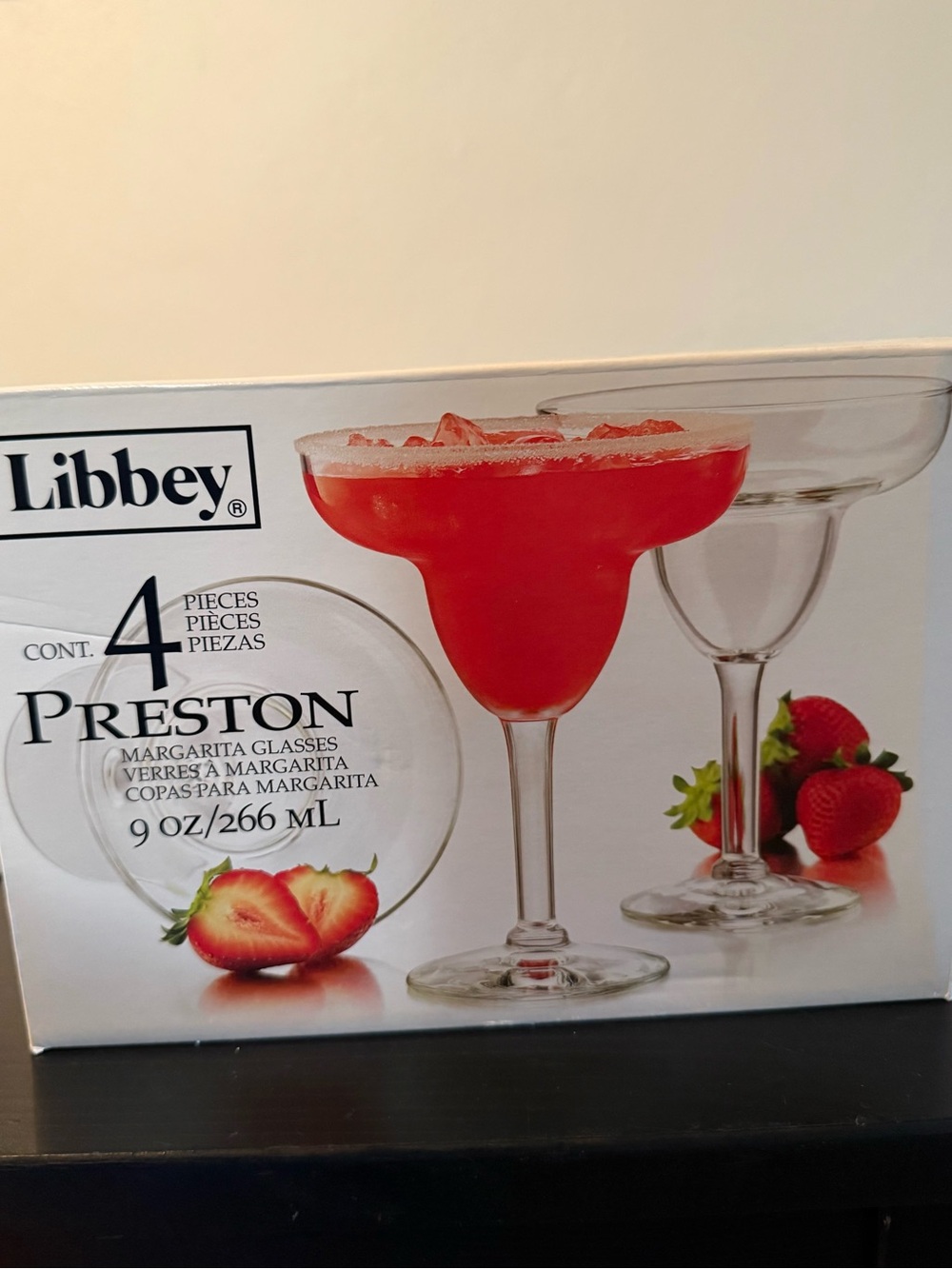 Libbey Preston 9 oz Margarita Glasses - Clear (Set of 4)